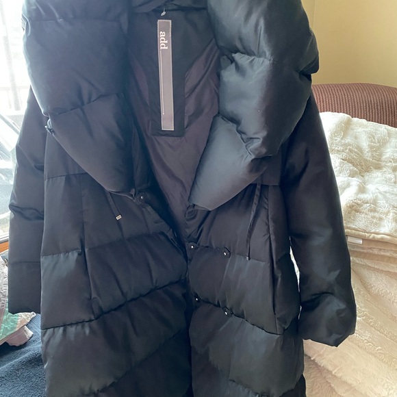 ADD down goose women long puffer used 2 times new condition - Picture 2 of 16
